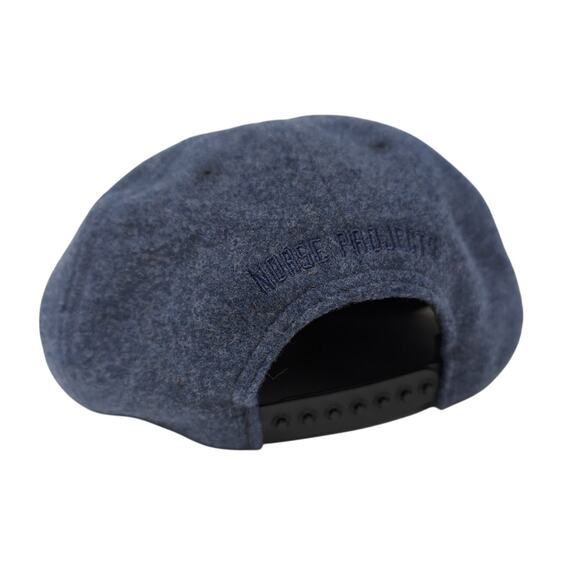 Norse Projects Copenhagen Denmark Wool Trucker Hat Cap Blue Made in USA Skater - Picture 2 of 5